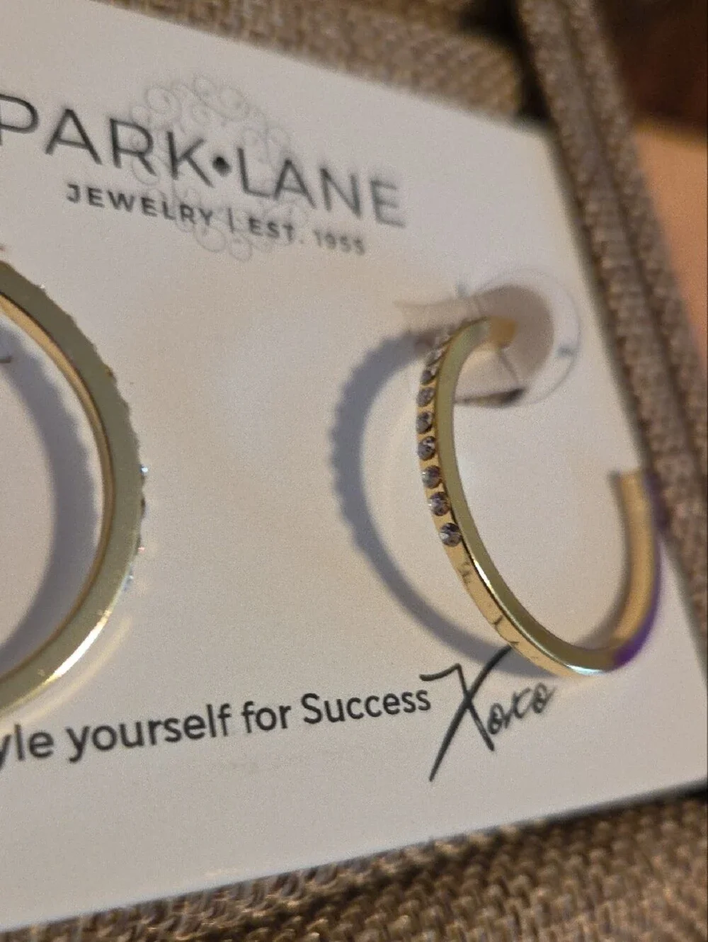 Park Lane Shiny Gold Open Hoop Earrings - Glo